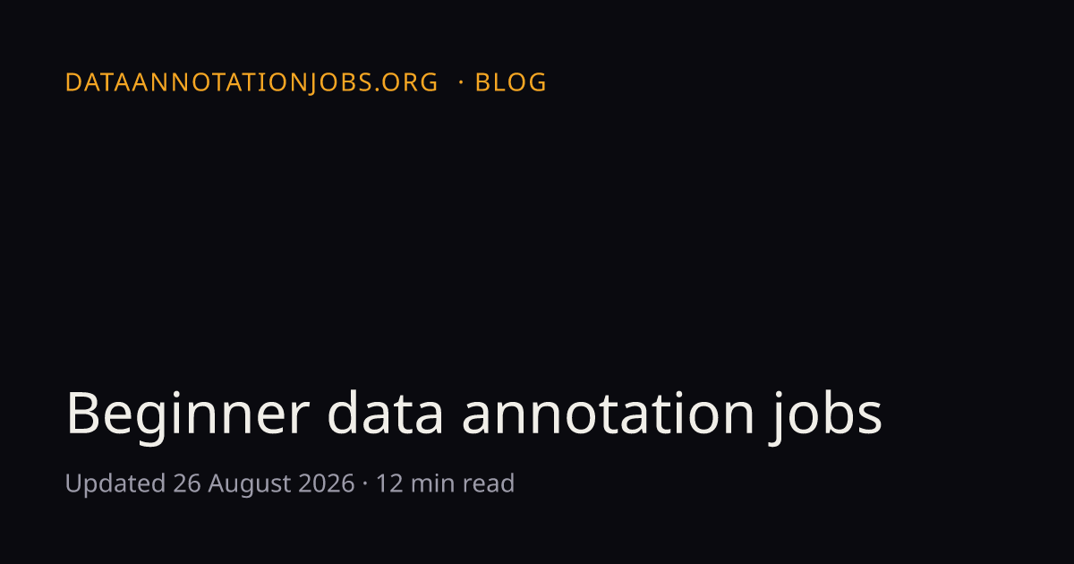 Beginner and entry-level data annotation jobs, including global remote ...